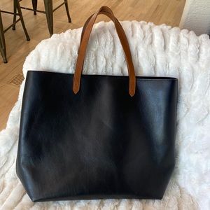 Madewell Zip-Top Transport Tote True Back and Brown